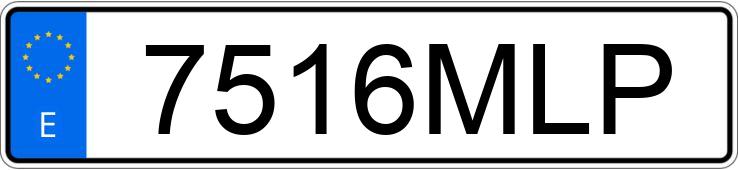 Numer rejestracyjny 7516MLP posiada BMW I7