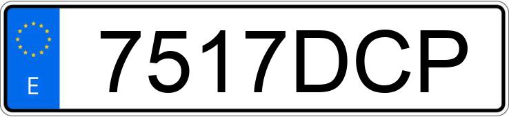 Numer rejestracyjny 7517DCP posiada RENAULT MEGANE