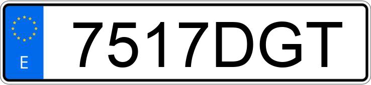 Numer rejestracyjny 7517DGT posiada VOLKSWAGEN GOLF Numer rejestracyjny 7517DGT posiada VOLKSWAGEN GOLF