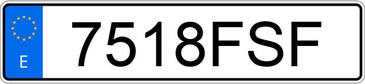 El número de registro 7518FSF tiene BMW SERIE 3