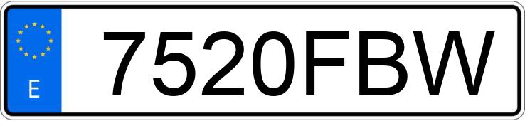 Numer rejestracyjny 7520FBW posiada BMW SERIE 3