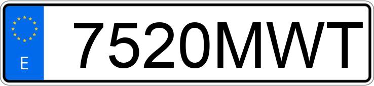 Numer rejestracyjny 7520MWT posiada NISSAN QASHQAI