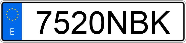 Numer rejestracyjny 7520NBK posiada PEUGEOT BOXER