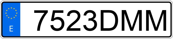 Numer rejestracyjny 7523DMM posiada VOLVO V50
