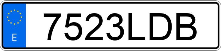 Numer rejestracyjny 7523LDB posiada SKODA FABIA Numer rejestracyjny 7523LDB posiada SKODA FABIA