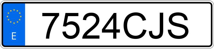 Le numéro d’enregistrement 7524CJS a FORD MONDEO