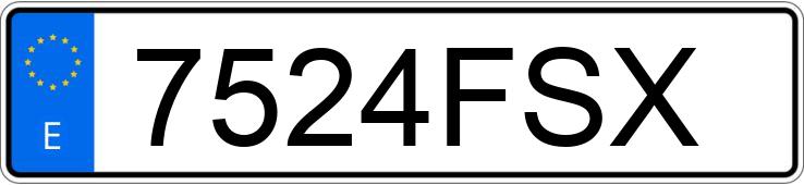 Numer rejestracyjny 7524FSX posiada SEAT LEON