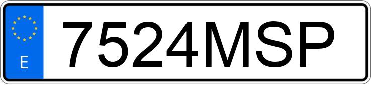 Numer rejestracyjny 7524MSP posiada SSANGYONG/KGM KORANDO