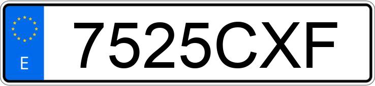 Numer rejestracyjny 7525CXF posiada AUDI A3