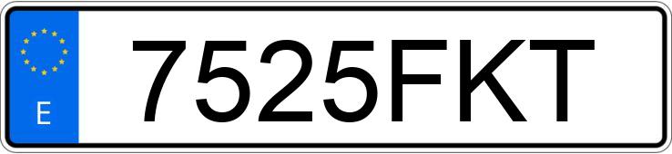 Numer rejestracyjny 7525FKT posiada CITROEN C4