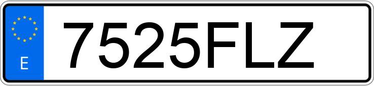 Numer rejestracyjny 7525FLZ posiada FERRARI 328