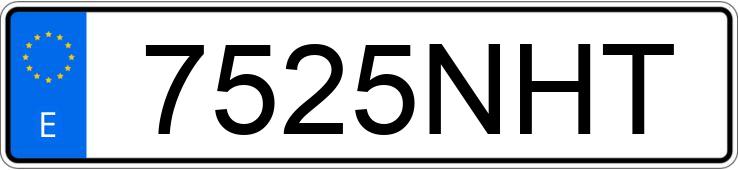 Numer rejestracyjny 7525NHT posiada SEAT LEON