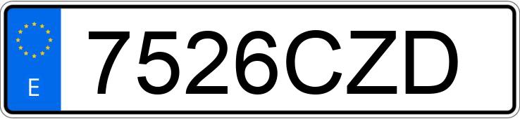 Numer rejestracyjny 7526CZD posiada AUDI TT