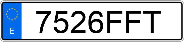 Numer rejestracyjny 7526FFT posiada AUDI A4