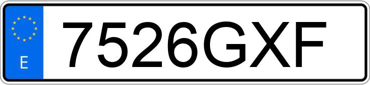 Numer rejestracyjny 7526GXF posiada CHEVROLET-GM CRUZE