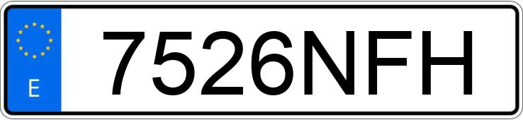 Numer rejestracyjny 7526NFH posiada BMW SERIE 3