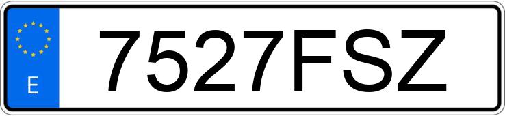 Numer rejestracyjny 7527FSZ posiada BMW SERIE 3