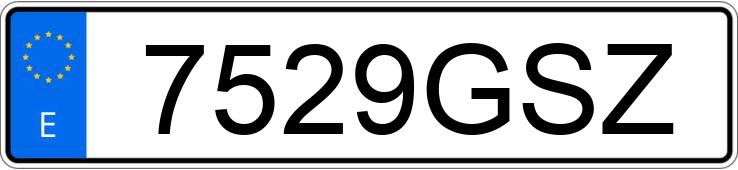 Numer rejestracyjny 7529GSZ posiada PEUGEOT 207