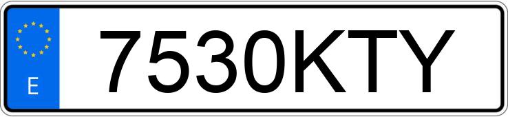 Numer rejestracyjny 7530KTY posiada PEUGEOT RIFTER