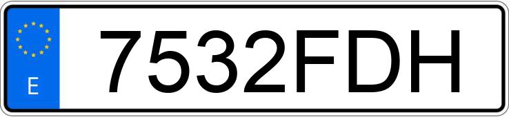 Numer rejestracyjny 7532FDH posiada FORD TRANSIT CONNECT