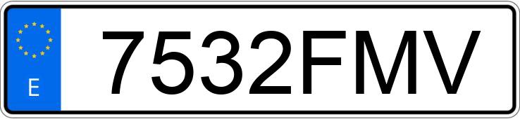 Numer rejestracyjny 7532FMV posiada LEXUS IS 220D