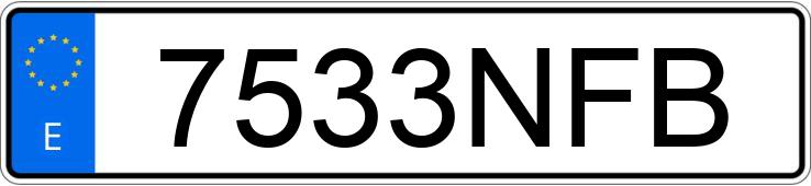 Numer rejestracyjny 7533NFB posiada KIA NIRO