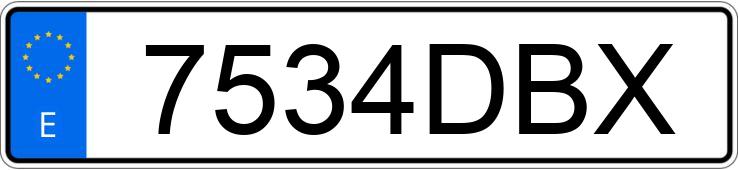 Numer rejestracyjny 7534DBX posiada AUDI A4