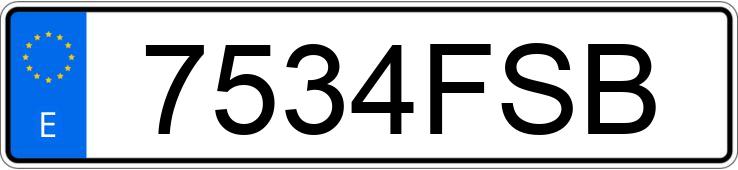 Numer rejestracyjny 7534FSB posiada MERCEDES E (211)