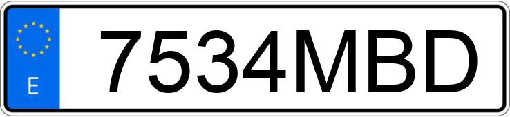 Numer rejestracyjny 7534MBD posiada HYUNDAI I10