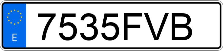 Numer rejestracyjny 7535FVB posiada MERCEDES S (220-221)
