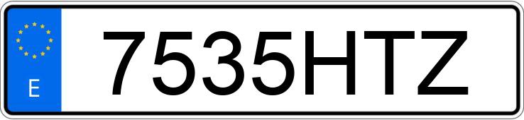 Numer rejestracyjny 7535HTZ posiada FIAT PUNTO