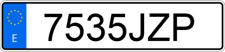 Die Registrierungsnummer 7535JZP hat MERCEDES GLC (253)