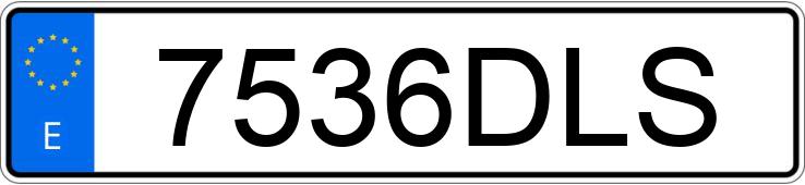 Numer rejestracyjny 7536DLS posiada BMW SERIE 3