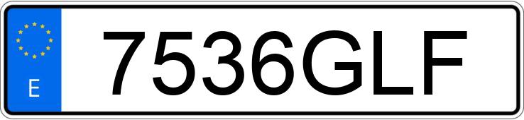 Numer rejestracyjny 7536GLF posiada RENAULT SCENIC