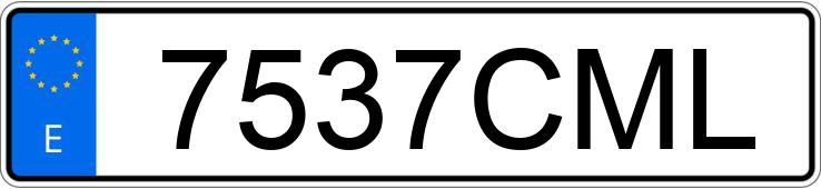 Numer rejestracyjny 7537CML posiada SEAT IBIZA