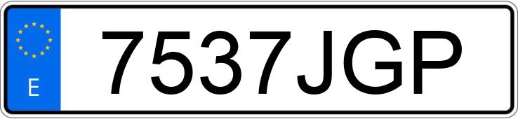 Numer rejestracyjny 7537JGP posiada BMW SERIE 5