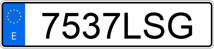 Numer rejestracyjny 7537LSG posiada MERCEDES C (205)
