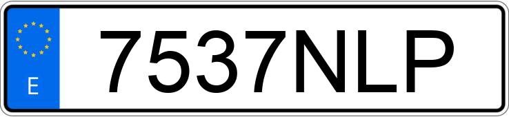 Numer rejestracyjny 7537NLP posiada AUDI A5