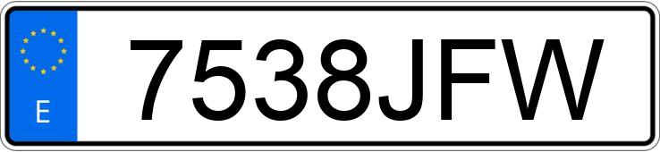 Numer rejestracyjny 7538JFW posiada FORD TRANSIT CONNECT Numer rejestracyjny 7538JFW posiada FORD TRANSIT CONNECT