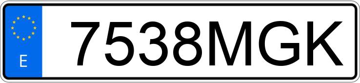 Numer rejestracyjny 7538MGK posiada CUPRA LEON Numer rejestracyjny 7538MGK posiada CUPRA LEON