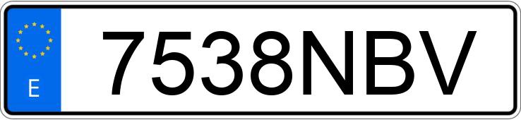 Numer rejestracyjny 7538NBV posiada SKODA KODIAQ