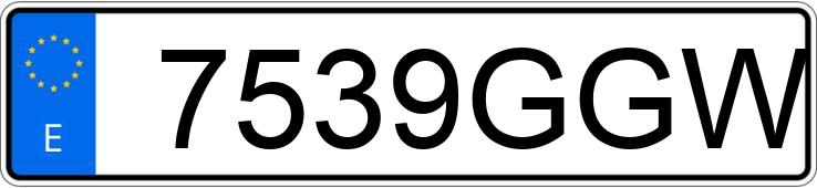 Numer rejestracyjny 7539GGW posiada CITROEN JUMPER
