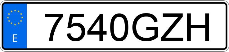 Numer rejestracyjny 7540GZH posiada NISSAN QASHQAI