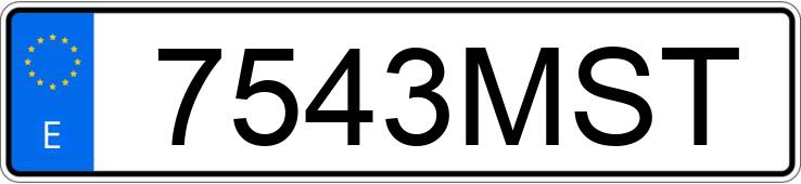 Numer rejestracyjny 7543MST posiada MERCEDES E (214)