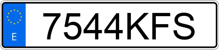 Numer rejestracyjny 7544KFS posiada SEAT LEON