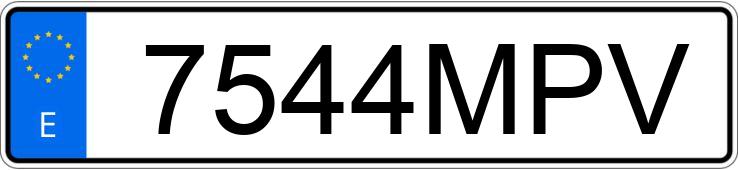Registreringsnummeret 7544MPV har MERCEDES V (638-639-447) 300 D C