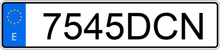 Numer rejestracyjny 7545DCN posiada MINI MINI Numer rejestracyjny 7545DCN posiada MINI MINI