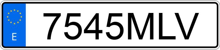 Numer rejestracyjny 7545MLV posiada RENAULT KANGOO