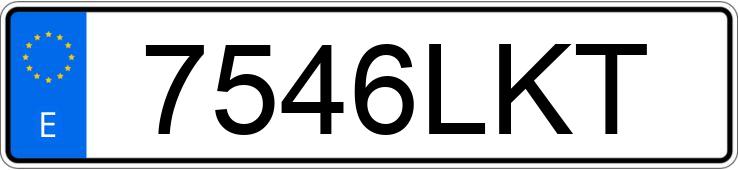 Numer rejestracyjny 7546LKT posiada VOLKSWAGEN POLO