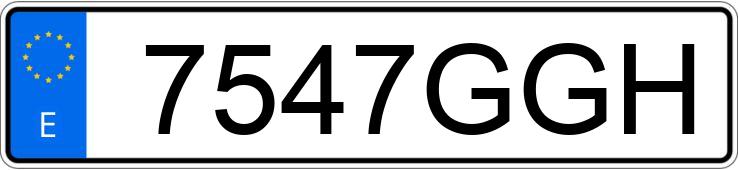 Numer rejestracyjny 7547GGH posiada RENAULT CLIO
